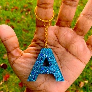 Resin Initial Keychain (Letter A only)